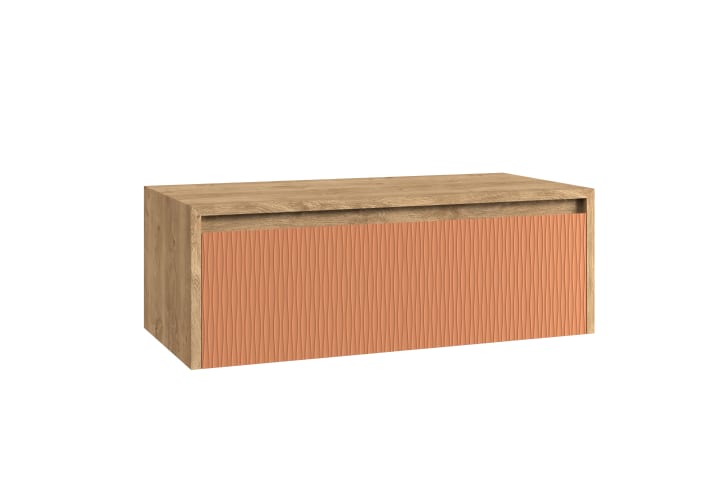 Meuble de salle de bains avec plan de toilette en bois Lambda Coycama principal 14