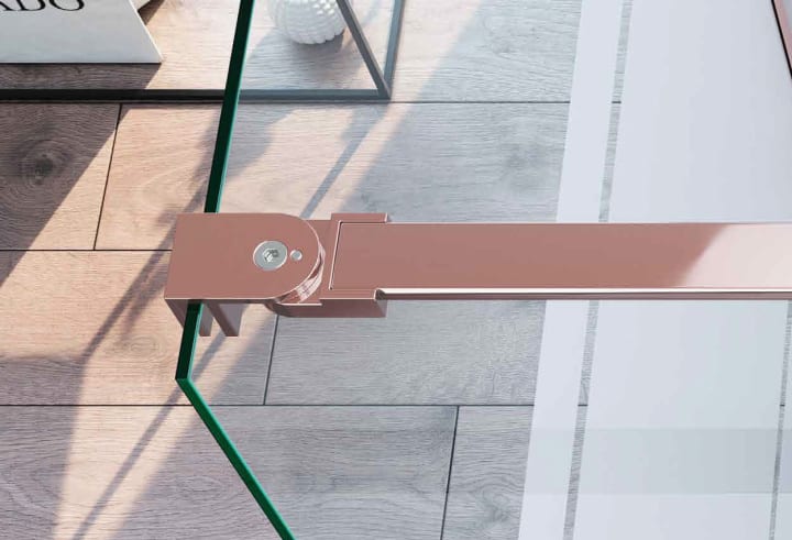 Mampara de ducha Aiki Glassinox detalle 1