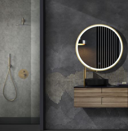 Miroir de salle de bains avec éclairage LED París Ledimex environnement 7