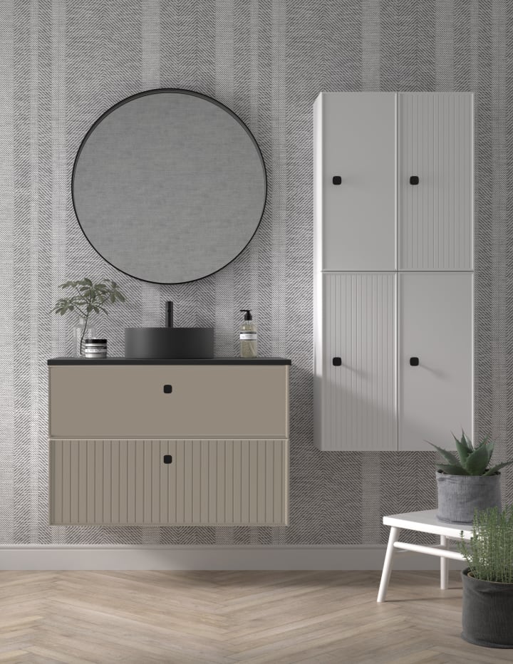 Meuble de salle de bains avec plan de toilette Microtec Blanca Avila Dos principal 2