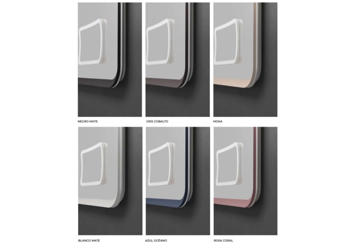 Miroir de salle de bains avec éclairage LED Duomo Ledimex détail 7