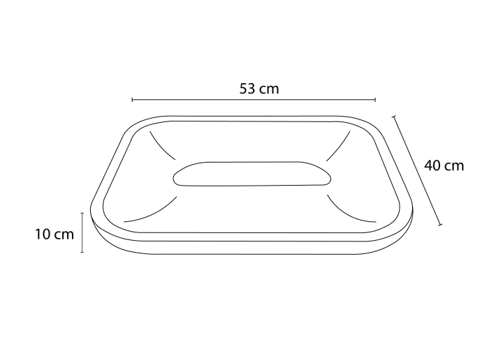 Lavabo de mármol natural River Bruntec croquis 5