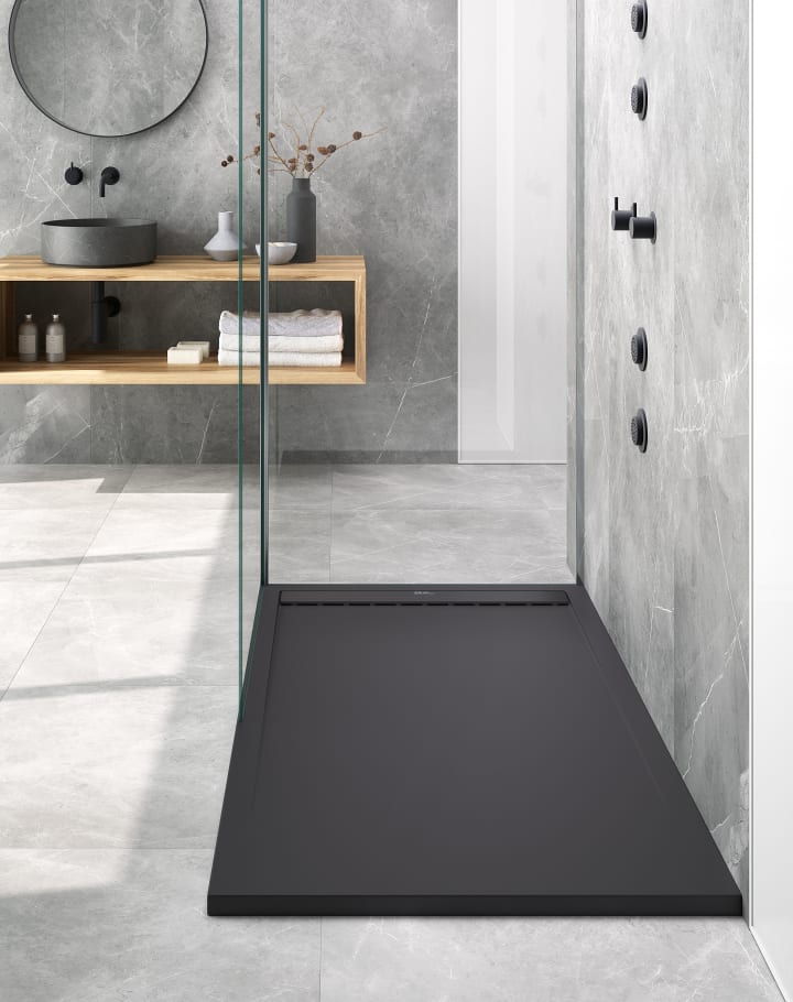 Platos de ducha de resina Design New Bruntec ambiente 12