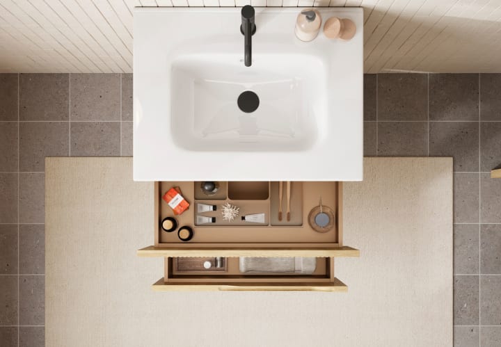 Ensemble de meubles de salle de bains Bamboo Coycama détail 5