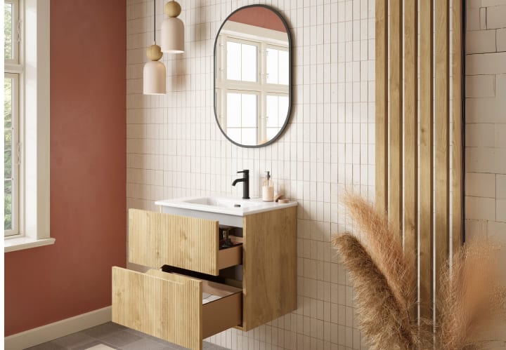 Ensemble de meubles de salle de bains Bamboo Coycama détail 4
