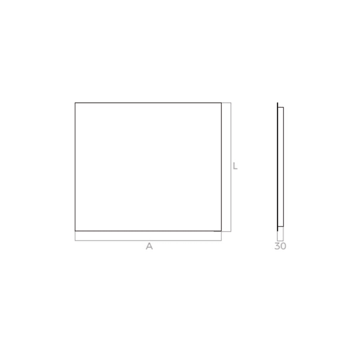 Miroir de salle de bains avec éclairage LED Casiopea Bruntec croquis 4