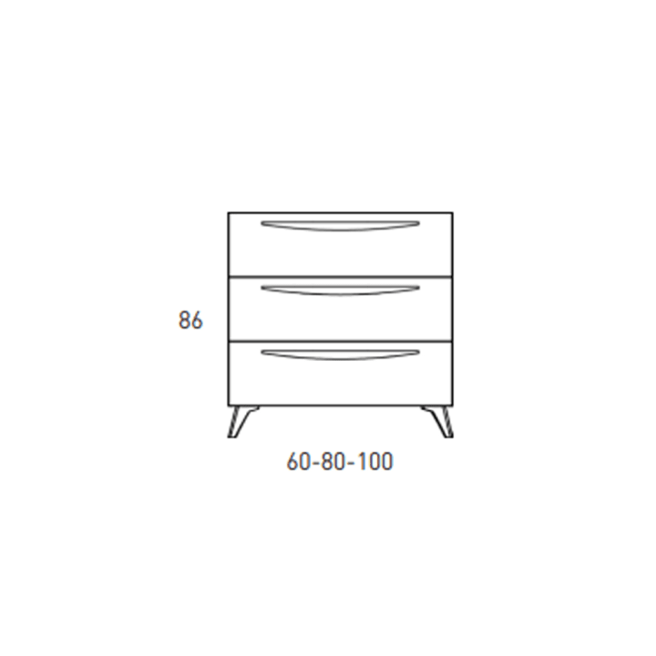Mueble de baño Arco Viso croquis 13