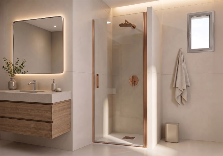 Paroi de douche sur mesure Carina Bruntec sur mesure principal 4
