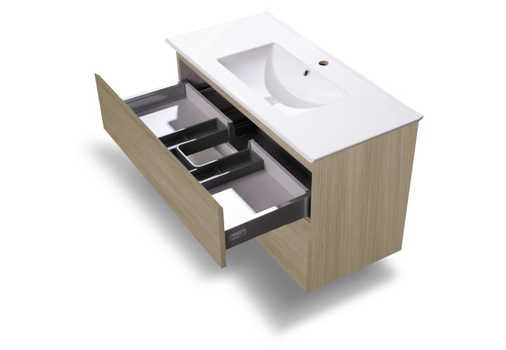 Meuble de salle de bains profondeur réduite 37,8 cm Aqua Campoaras détail 28