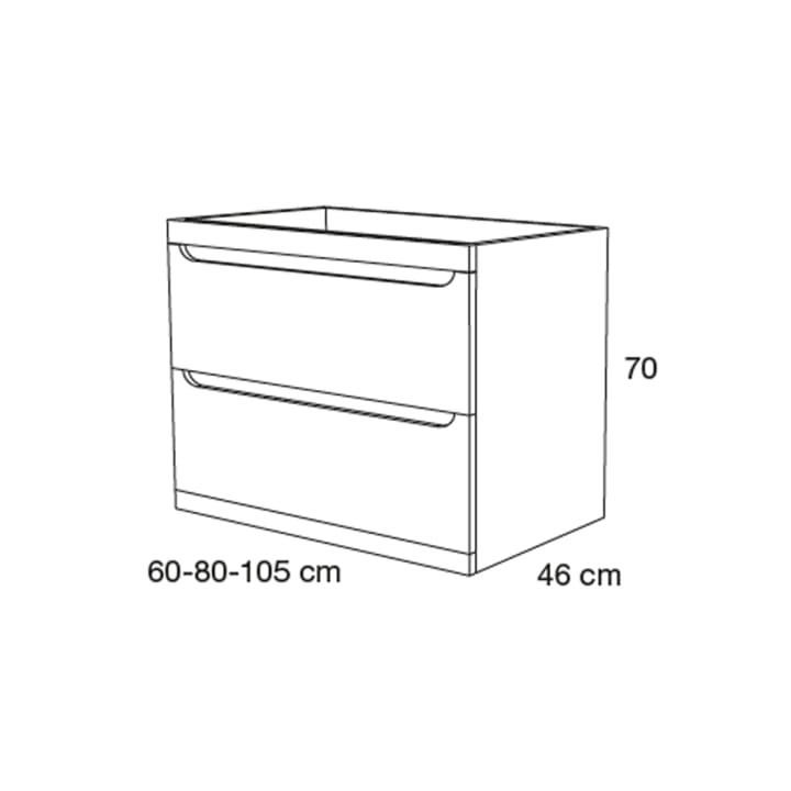 Loop Avila Dos meuble de salle de bain compact en pierre avec plan de toilette croquis 4