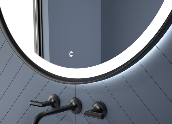 Miroir de salle de bains avec éclairage LED Seychelles Eurobath détail 4