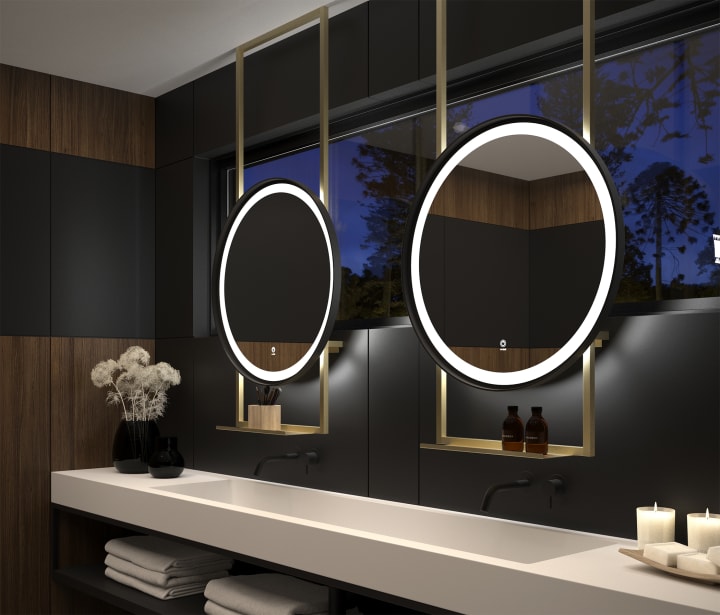 Miroir de salle de bains avec éclairage LED Seychelles Eurobath environnement 7