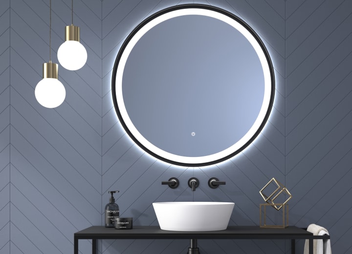 Miroir de salle de bains avec éclairage LED Seychelles Eurobath principal 1