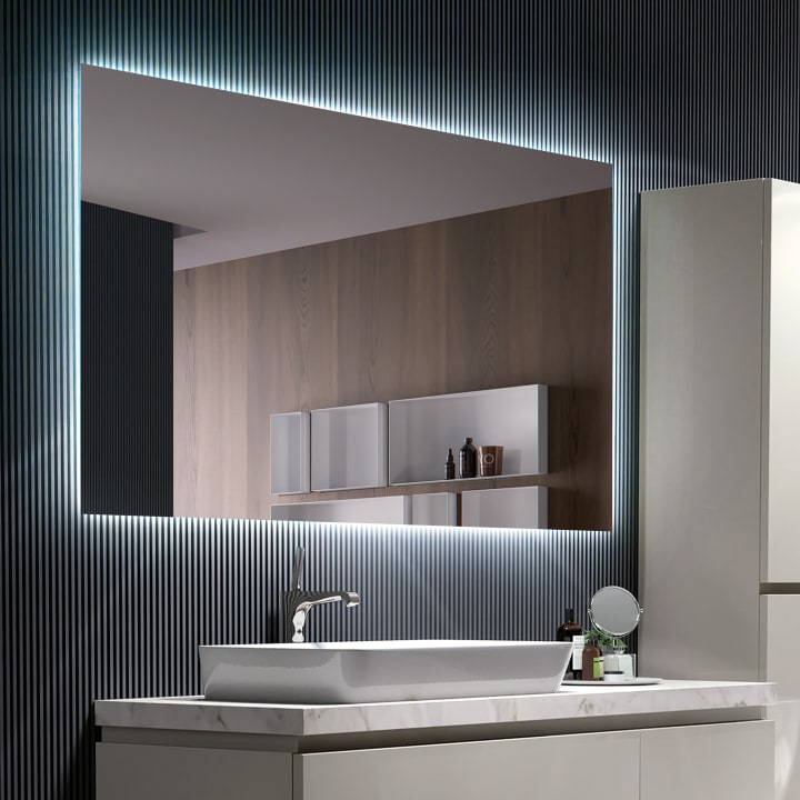 Miroir de salle de bains avec éclairage LED Suecia Ledimex principal 3