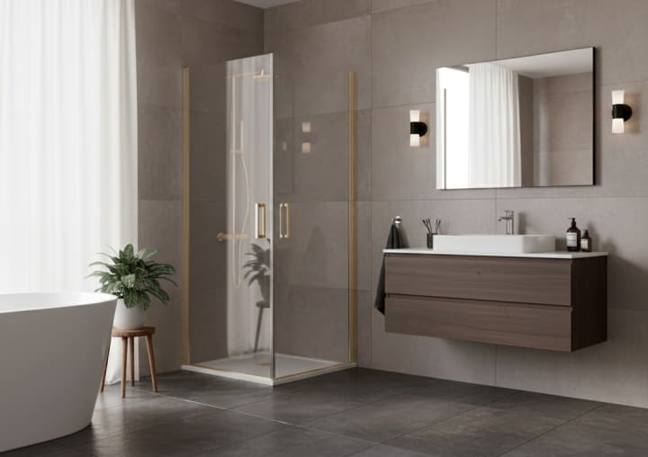 Paroi de douche Carina Bruntec sur mesure principal 2