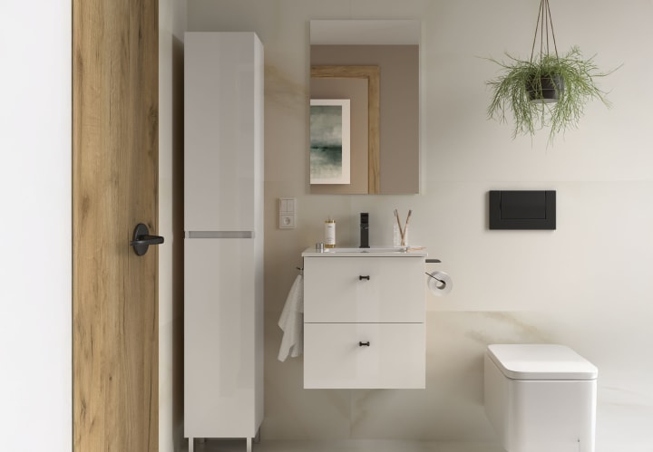 Conjunto mueble de baño fondo reducido 35cm Inara Salgar principal 2