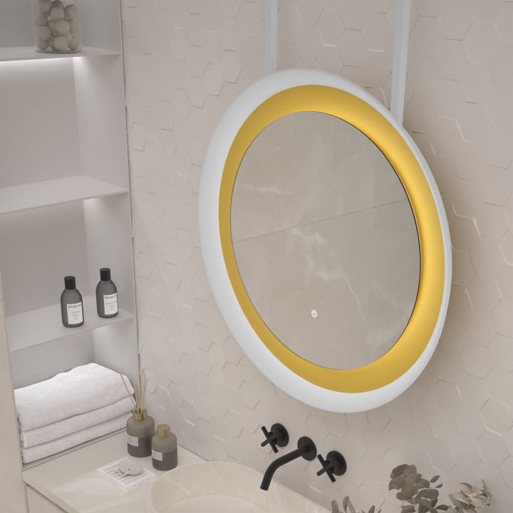 Miroir de salle de bains avec éclairage LED Bahia Eurobath détail 2