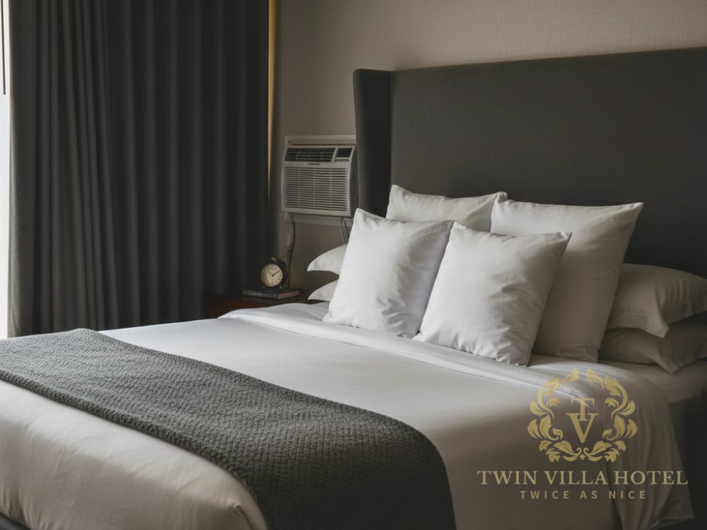 Bed in twin villa hotel, majek, sangotedo, eti-osa lagos state nigeria