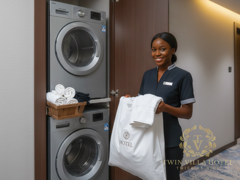Convenient Laundry Services in Twin Villa Hotel Lagos