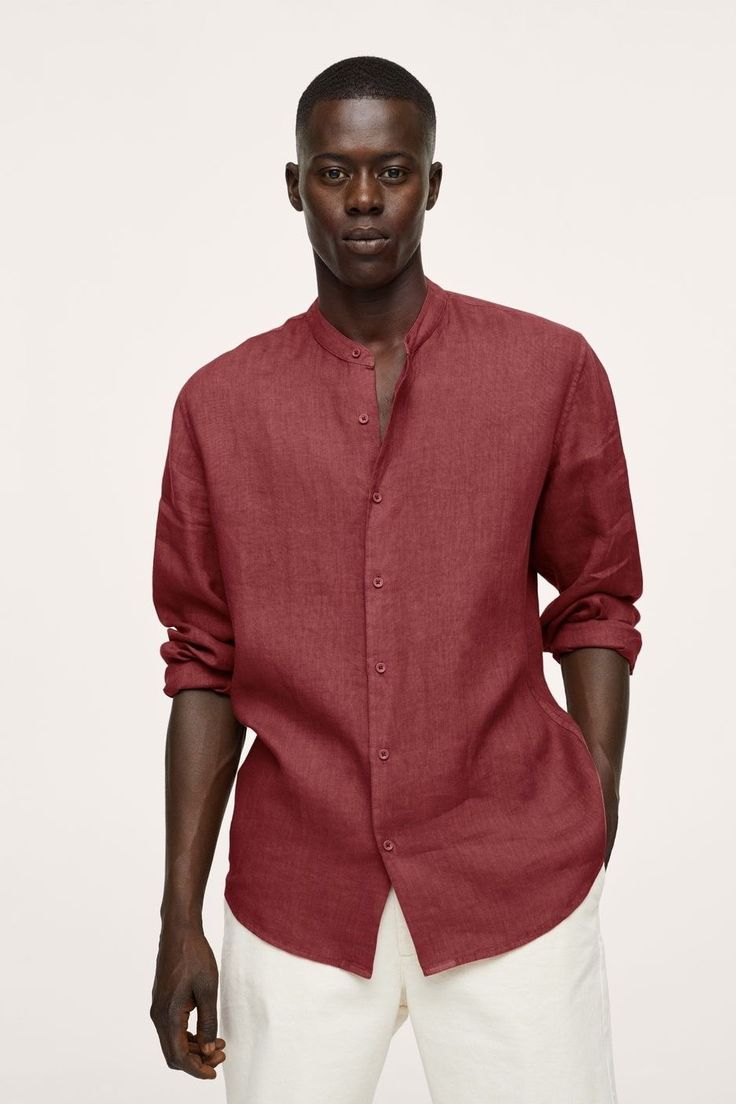 Light Weight Bishop Collar Shirt