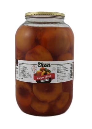 EKON Broskve půlené, bez přidaného cukru