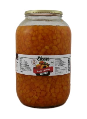 EKON Broskve kostky, bez přidaného cukru