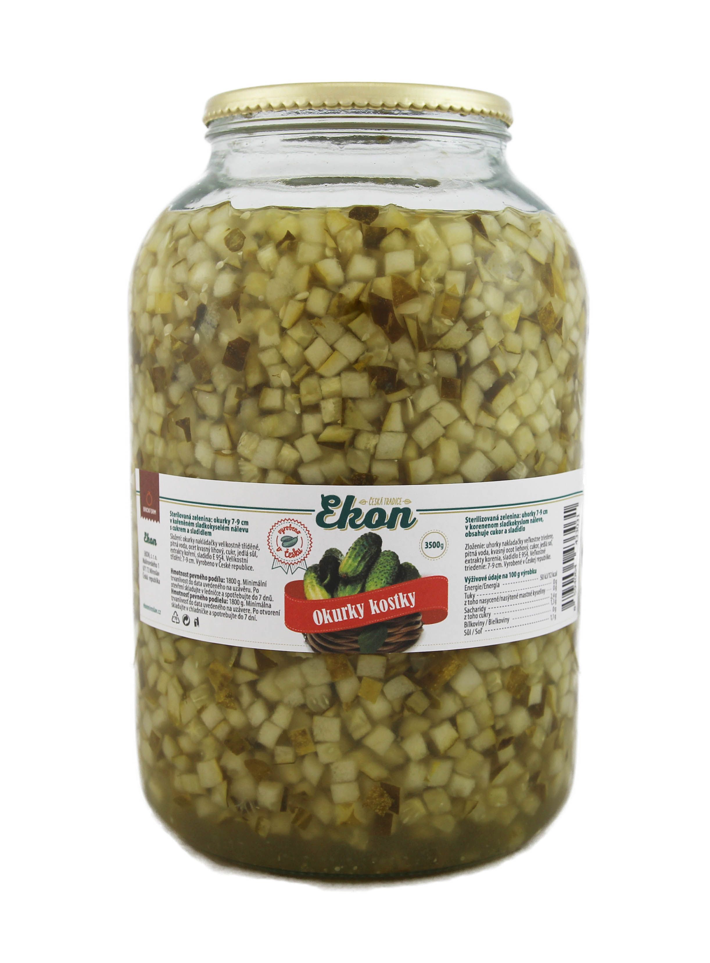 Ekon Gherkins diced