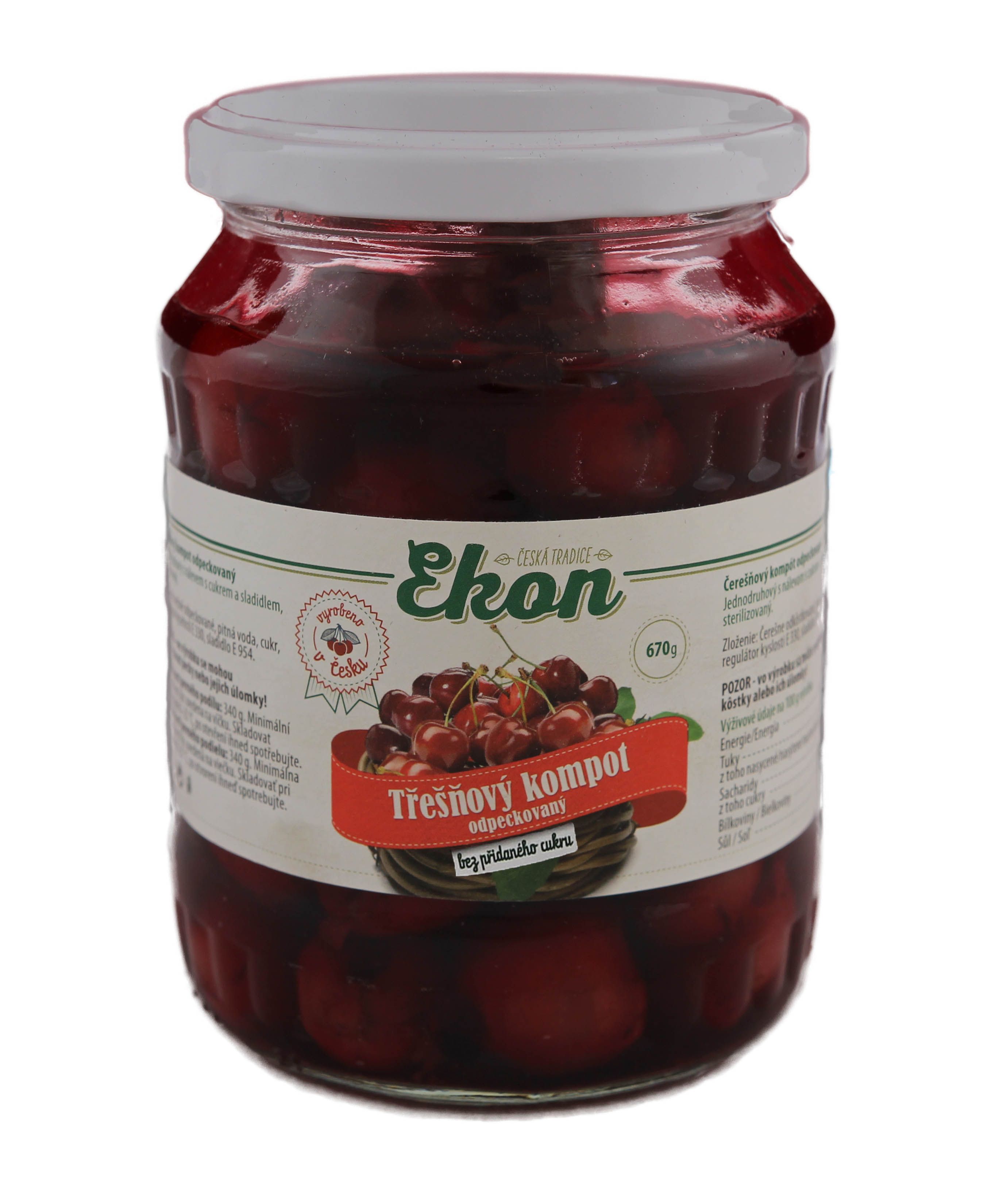 Ekon Cherries, w/out stone - sugar free