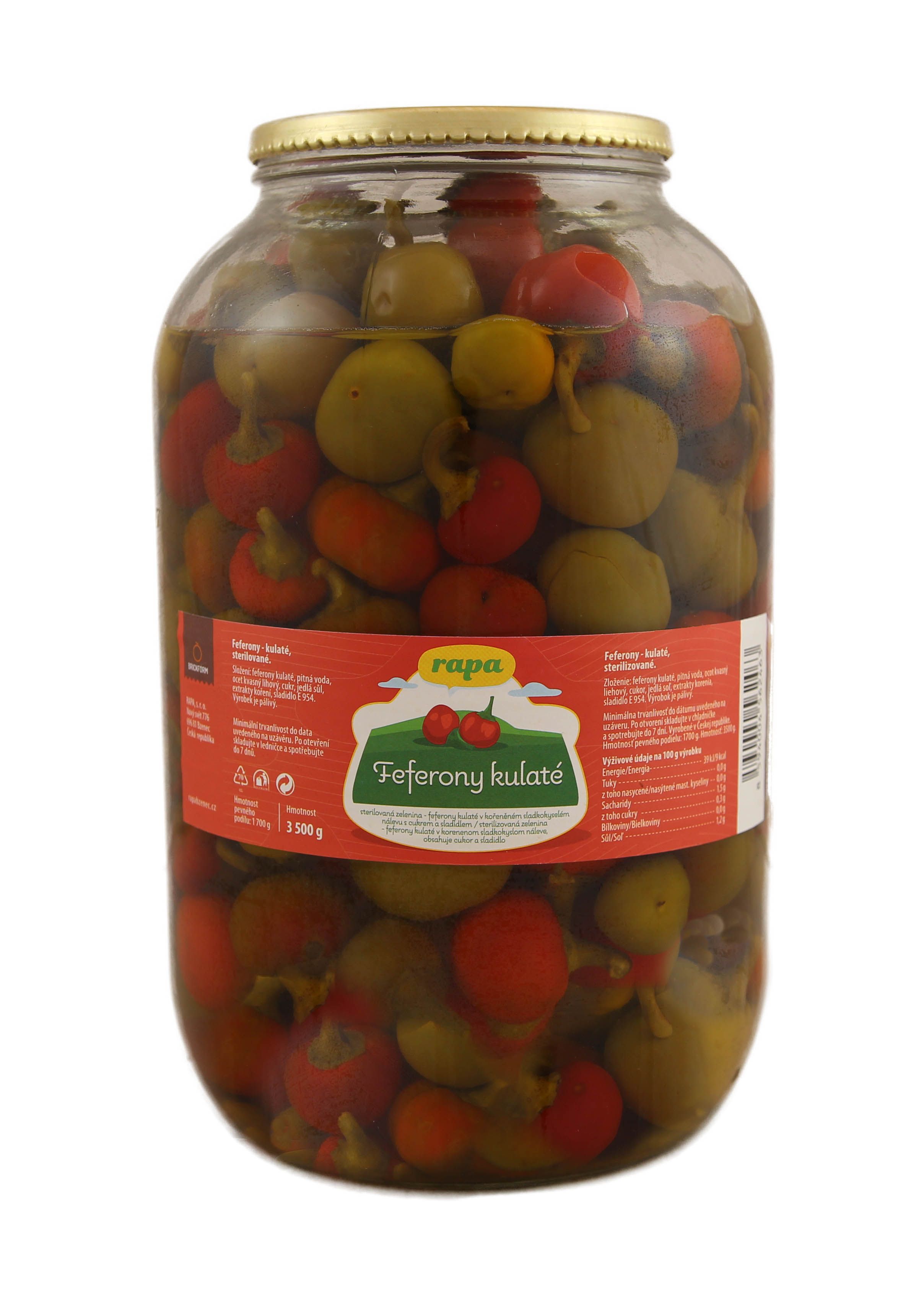 Rapa Hot Peppers - rounded