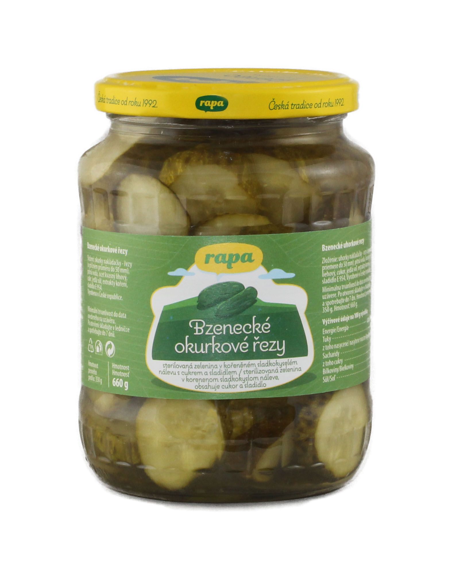 Rapa Bzenecké Gherkins sliced