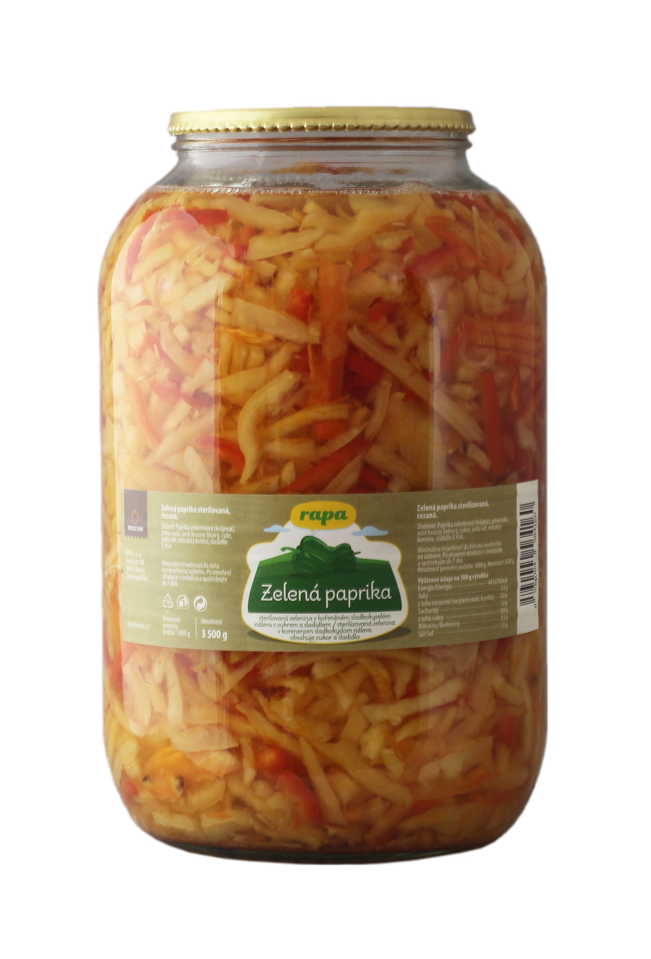 Rapa Green pepper sliced