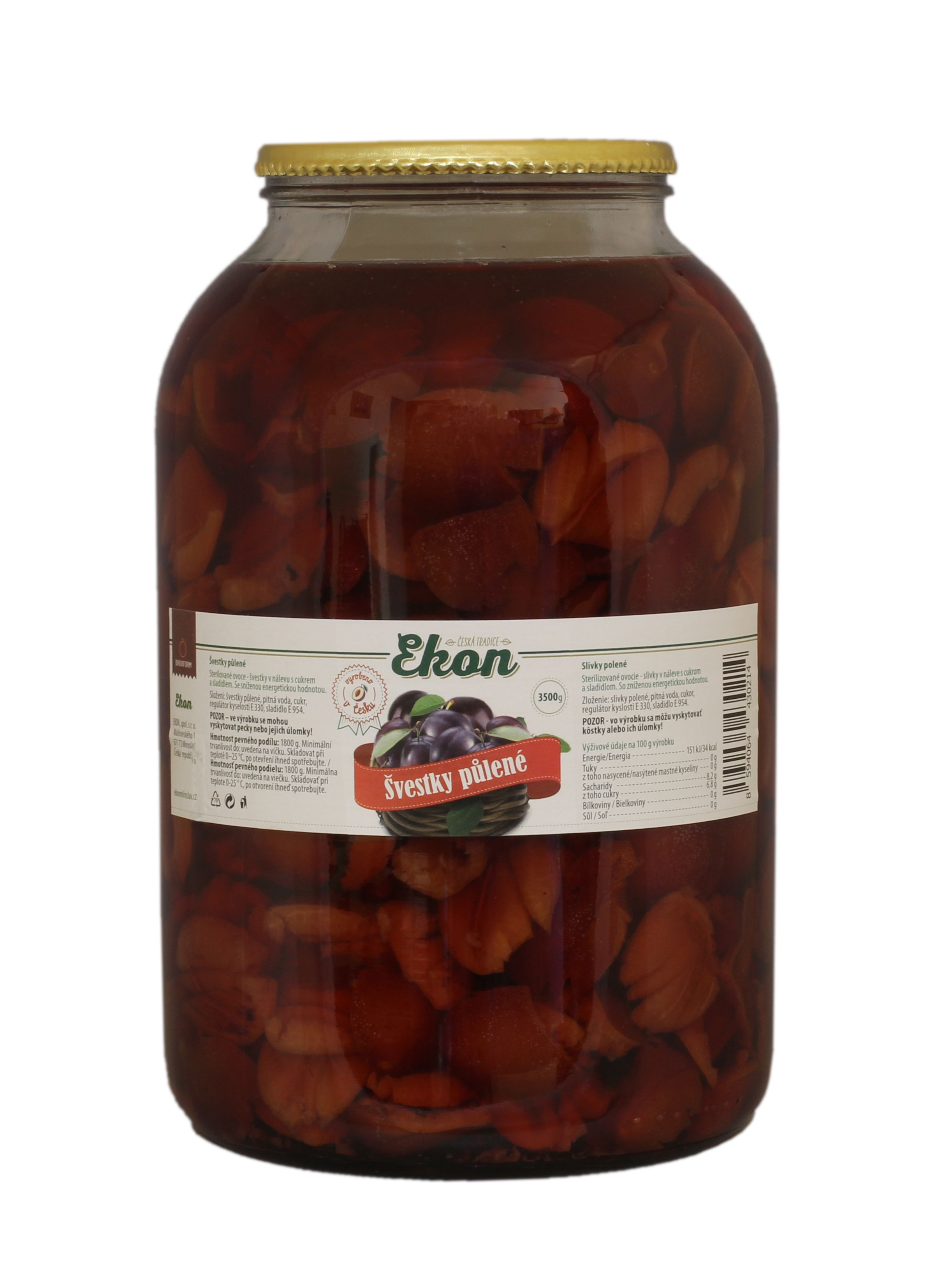 Ekon Plums halves
