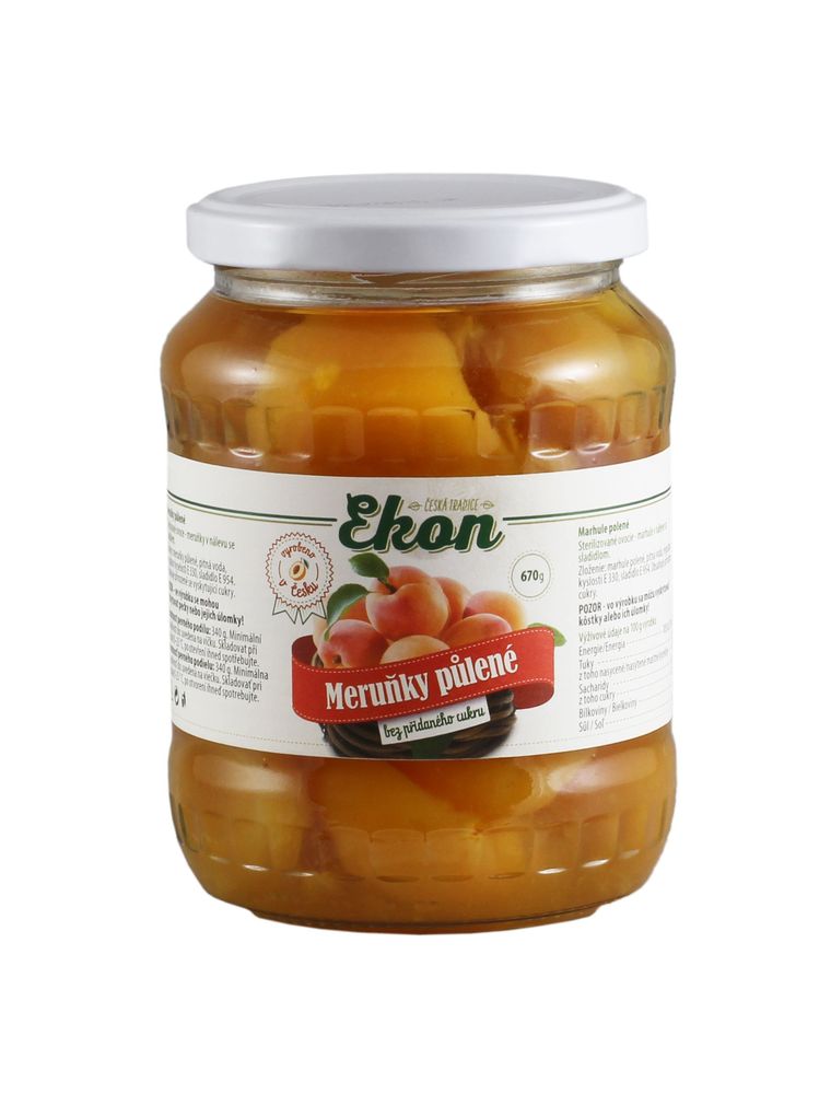 Ekon Meruňky půlené, bez přidaného cukru