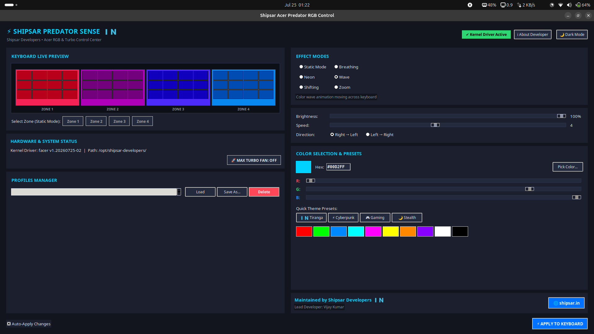 Bringing Predator Sense to Linux: An Open-Source RGB & Turbo Controller for Acer Gaming Laptops