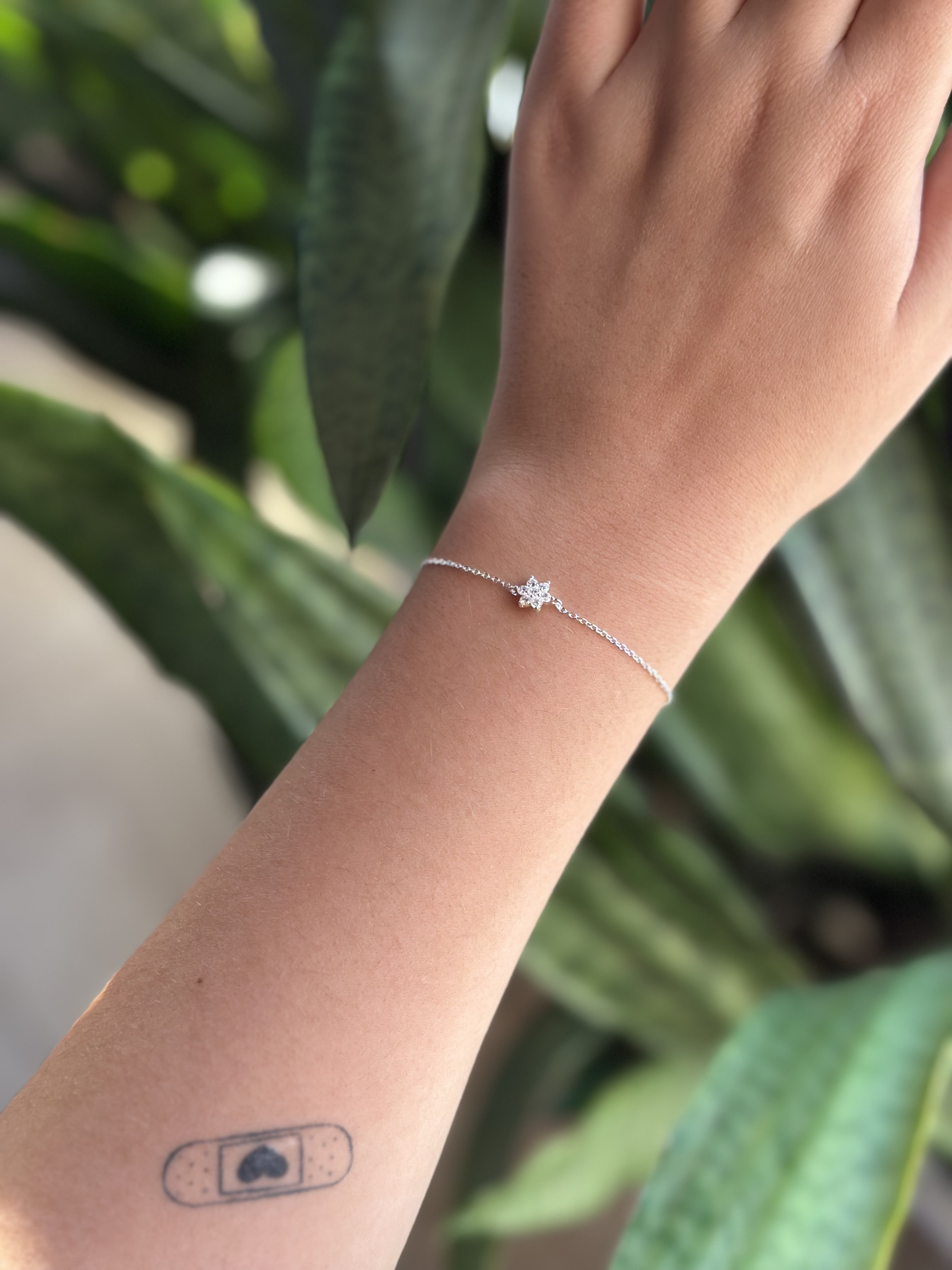 Pulseira estrela zircônia 