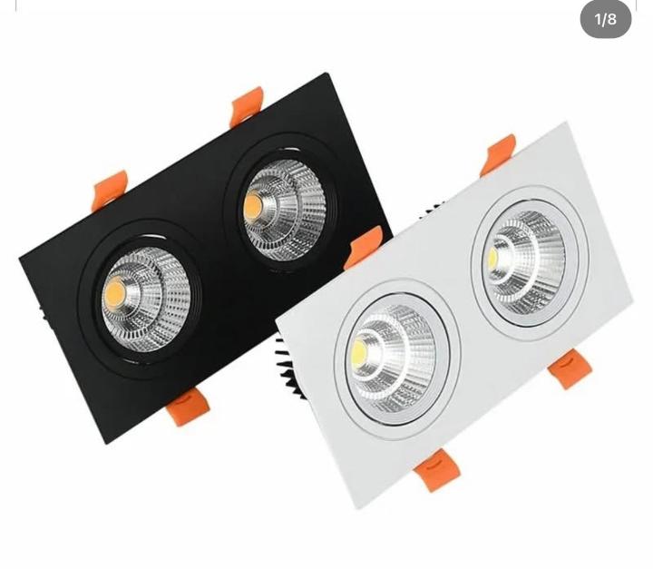 Modern Double Head LED Recessed Ceiling Downlight