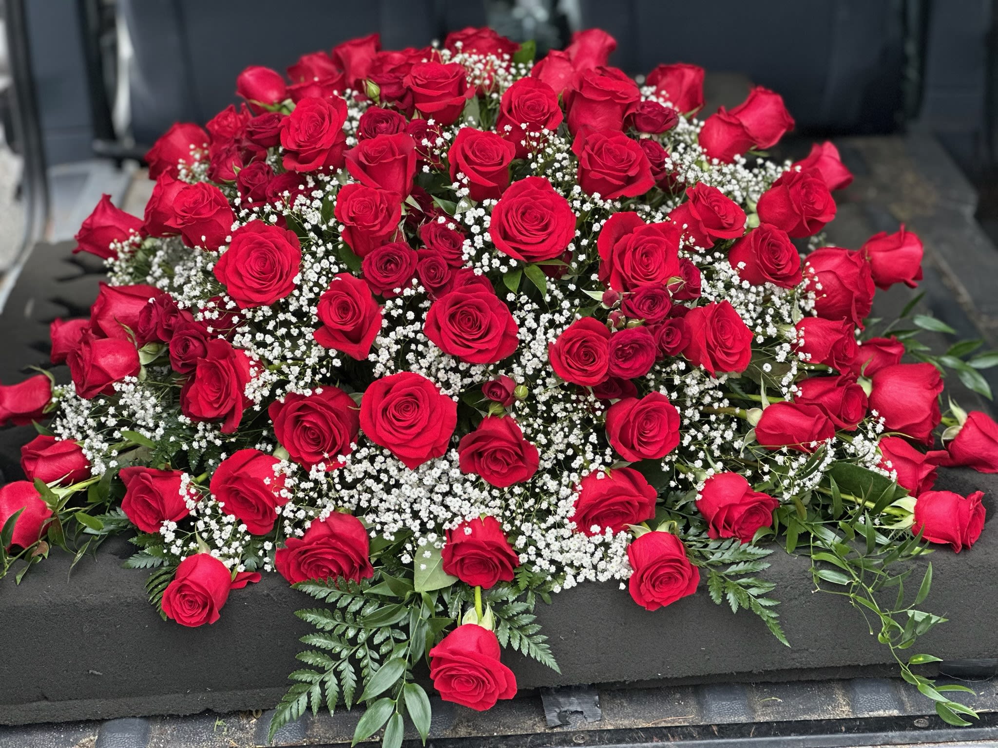 Red rose arrangement from Designs By Don Florist
