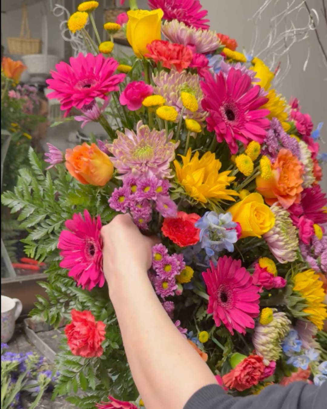 Colorful fresh mixed bouquet from Designs By Don Florist