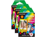 Fujifilm Instax Mini Instant Photo Film - Rainbow, 30 Shot Pack