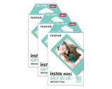 Fujifilm Instax Mini Instant Photo Film - Sky Blue, 30 Shot Pack