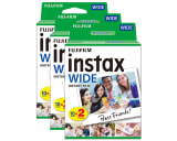 Fujifilm Instax Wide Picture Format Instant Photo Film - White, 60 Shot Pack