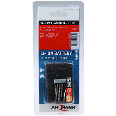 Ansmann NB-13L Battery (replacement for Canon NB-13L)