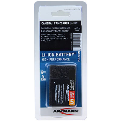 Ansmann DMW-BLC12E Battery (replacement for Panasonic DMW-BLC12E)