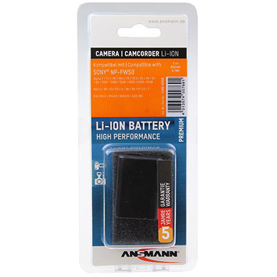 Ansmann NP-FW50 Battery (replacement for Sony NP-FW50)