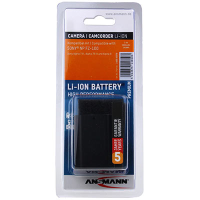 Ansmann NP-FZ100 Battery (replacement for Sony NP-FZ100)