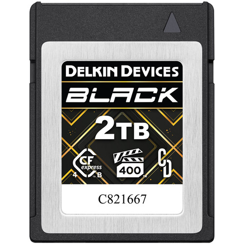 Delkin BLACK 2TB (3700MB/s) CFexpress Type B 4.0 VPG400 Memory Card