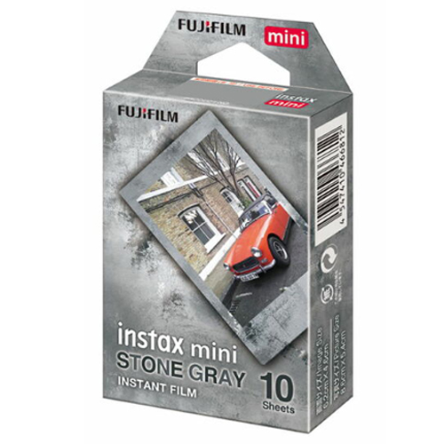 Instax Mini Instant Photo Film - Stone Grey, 10 Shot Pack