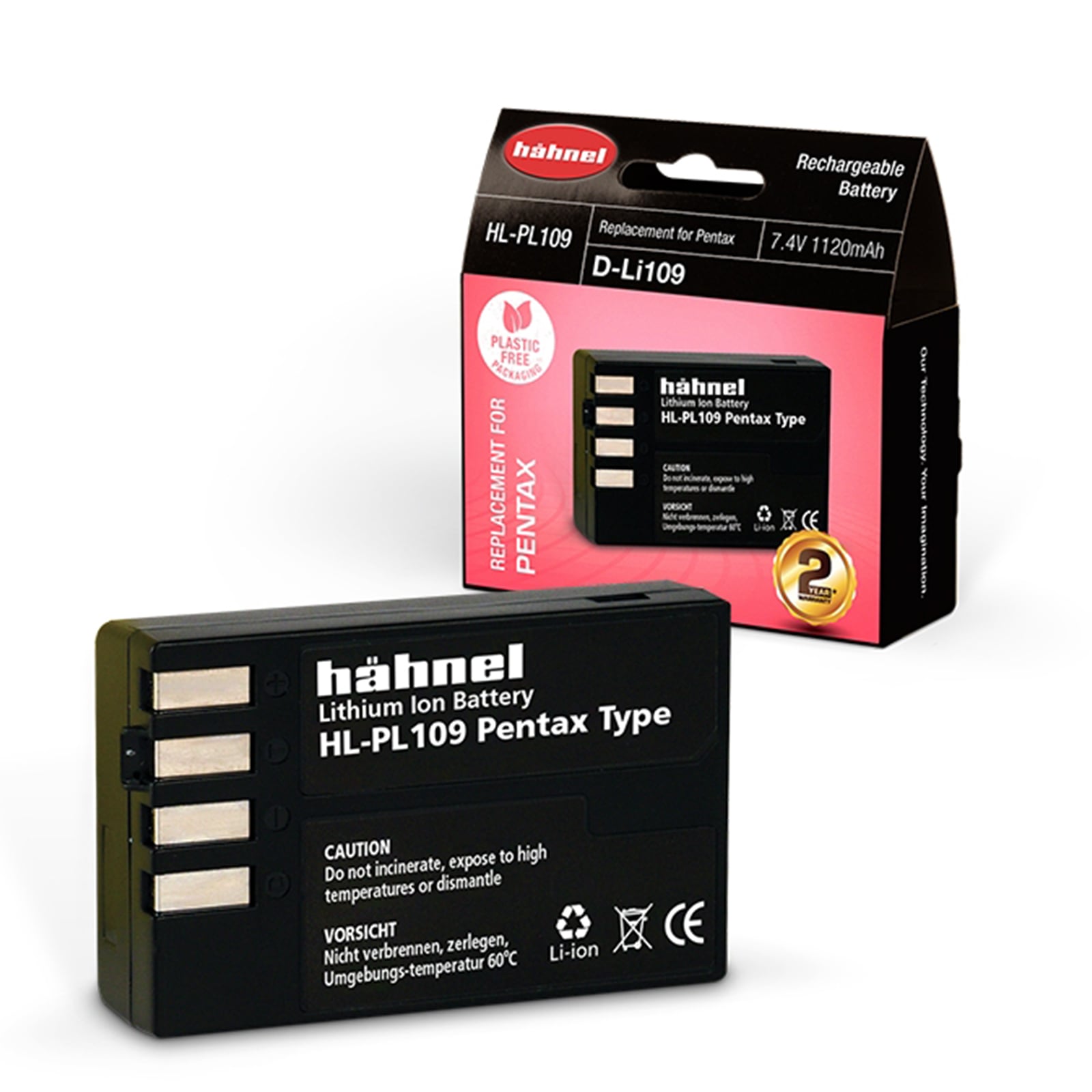 Hähnel HL-PL109 Battery (Pentax D-LI109)