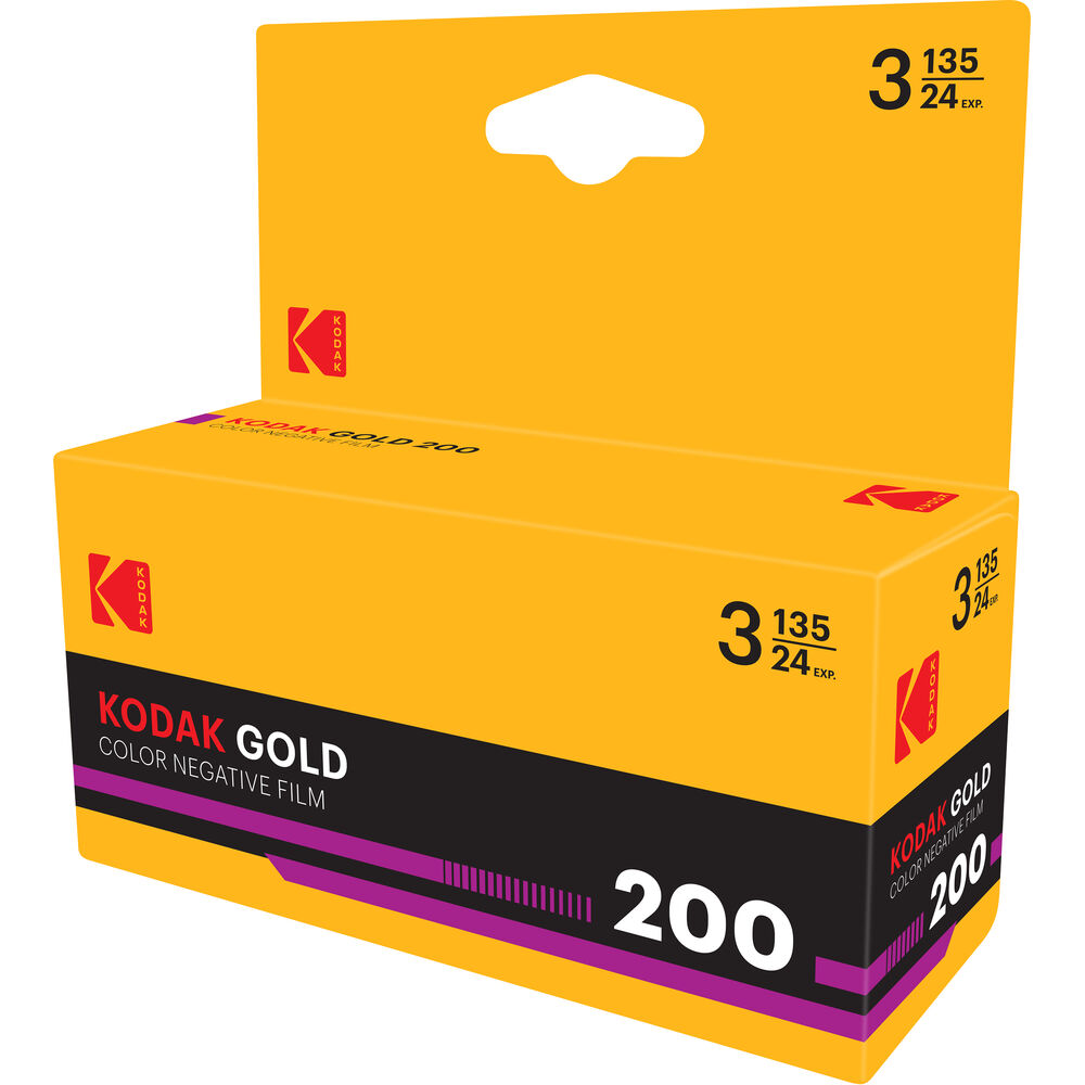 Gold 200 35mm Colour Film (24 Exp) Pack of 3