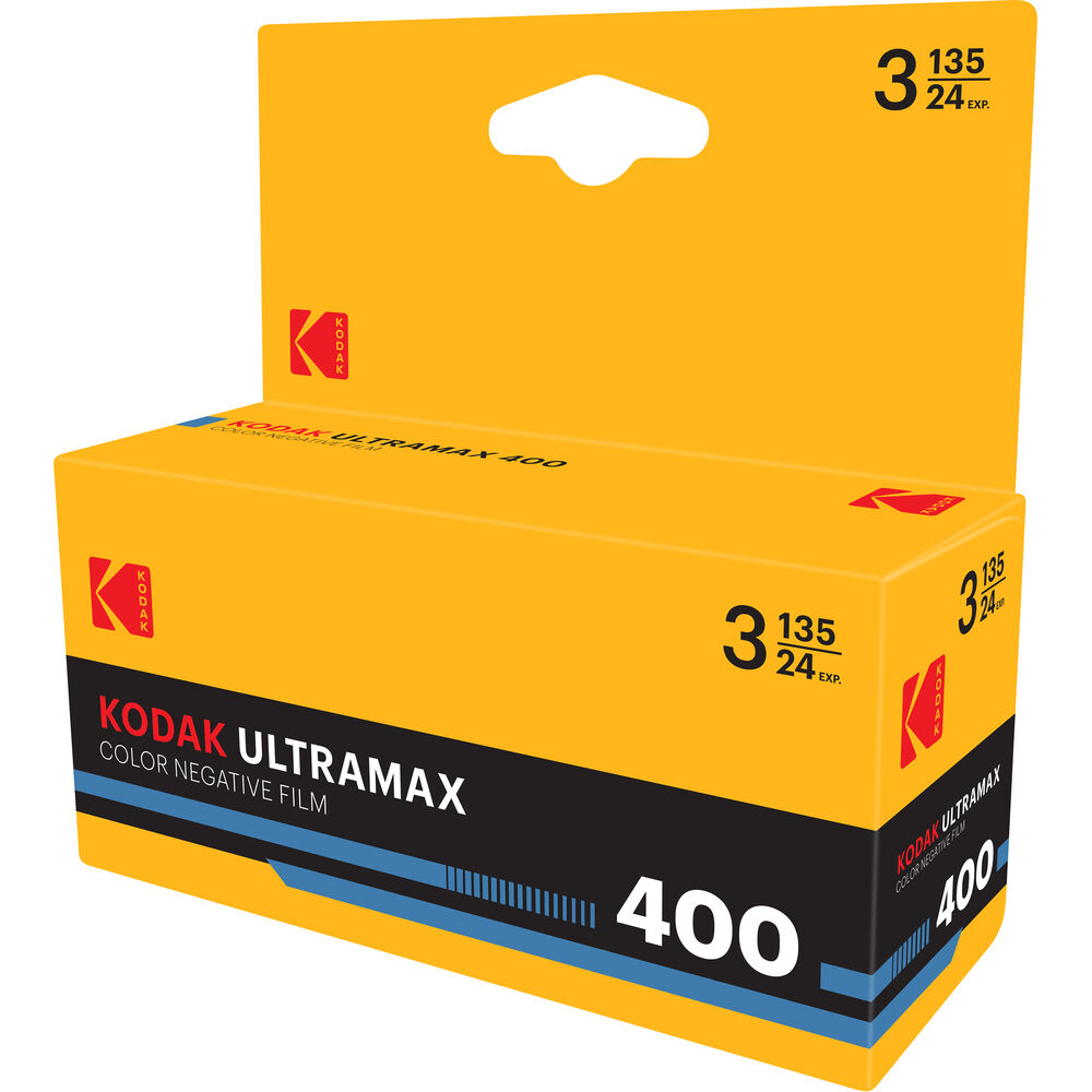UltraMax 400 35mm Colour Film (24 Exp) Pack of 3